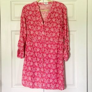 Crown and ivy pink elephant dress